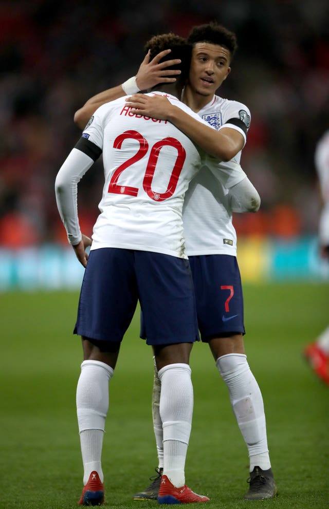 Callum Hudson-Odoi joined Sancho in making his debut