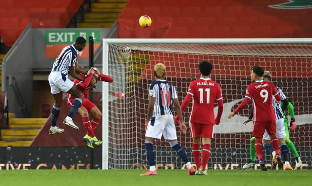 Semi Ajayi heads in West Brom's equaliser