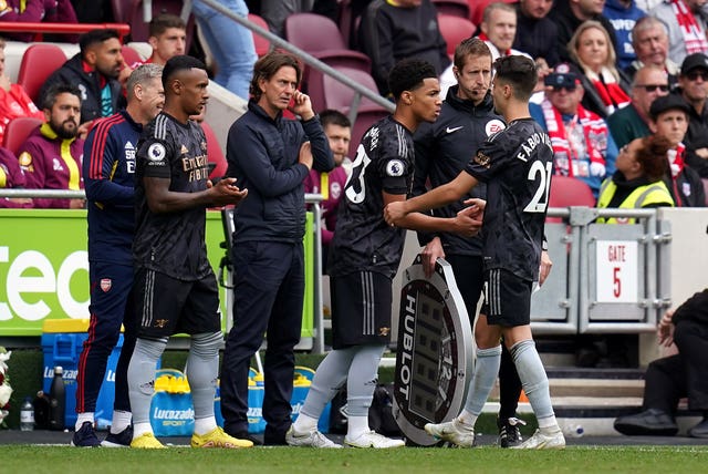 Arsenal midfielder Ethan Nwaneri replaces Fabio Vieira to become the first 15-year-old to play in the Premier League. The academy graduate played the final few minutes of the Gunners' 3-0 win at Brentford in September, aged just 15 years and 181 days. Nwaneri took the Premier League age record from Liverpool midfielder Harvey Elliott, who made his top-flight bow for Fulham aged 16 years and 30 days in May 2019. Arsenal's travelling fans greeted his appearance by singing: "School in the morning, he's got school in the morning"