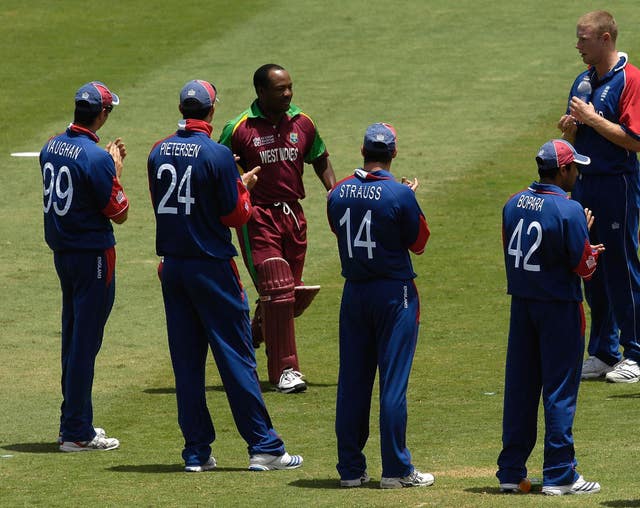 England gave Lara a guard of honour after his final international match
