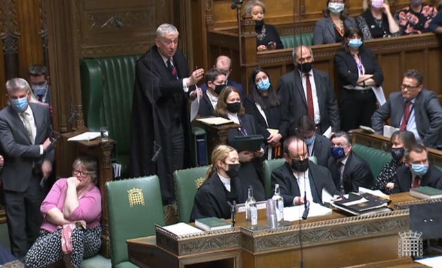 Speaker of the House of Commons Sir Lindsay Hoyle