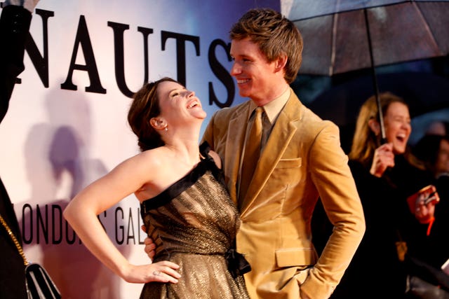 Felicity Jones and Eddie Redmayne