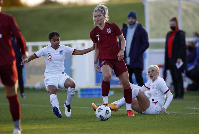 England Women held an intra-squad training match at St George's Park before a coronavirus scare ended the camp.
