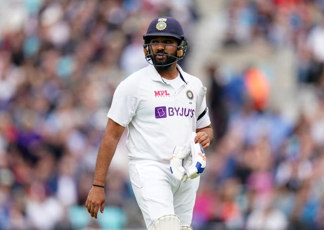 Rohit Sharma was Chris Woakes' first victim