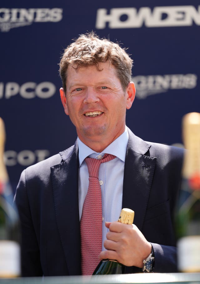 Trainer Andrew Balding was celebrating at Ascot