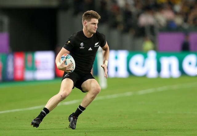 Jordie Barrett will start at fly-half for New Zealand against Namibia (David Davies/PA)
