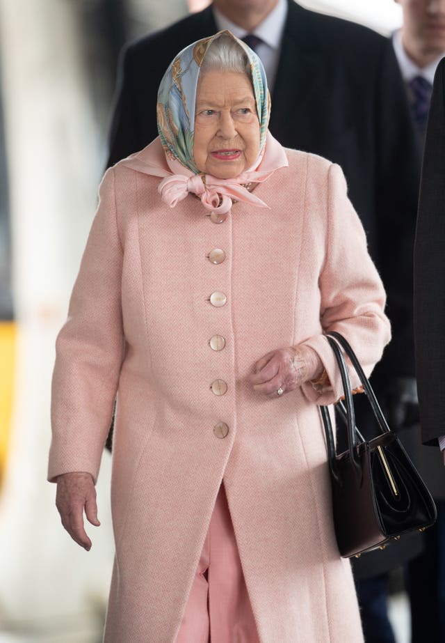 The Queen arrived at King’s Lynn railway station in Norfolk, at the start of her traditional Christmas break (Joe Giddens/PA)