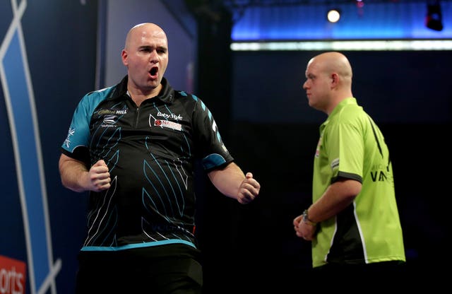 Rob Cross stunned Michael van Gerwen in last year's final