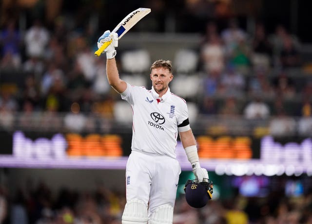 England’s Joe Root celebrates his century