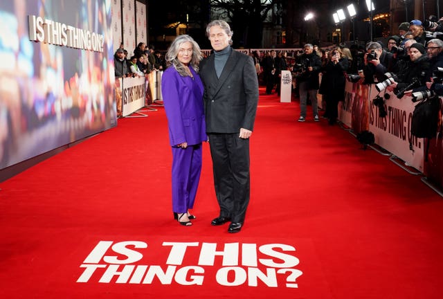 Melanie Bishop (left) and John Bishop at the UK gala screening of Is This Thing On?