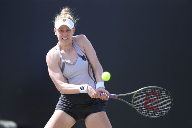 Alison Riske booked her place in the final of the Rothesay Open in Nottingham