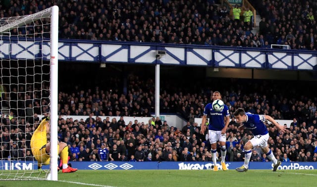 Seamus Coleman headed in Everton's opener