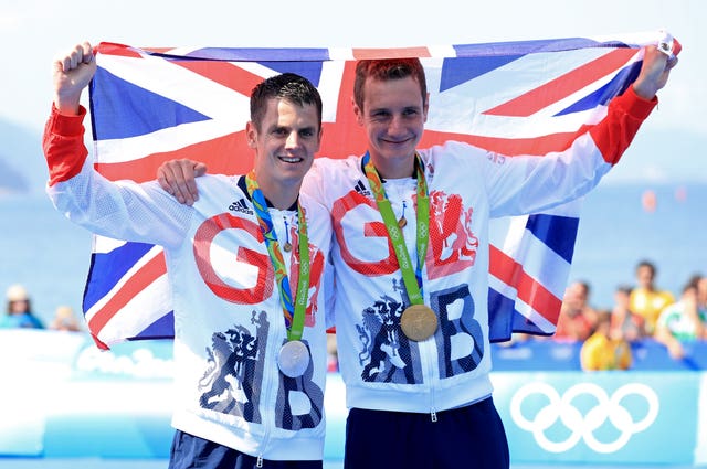 Brothers Alistair and Jonny Brownlee