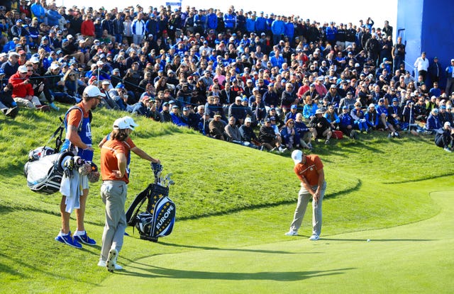 Francesco Molinari in full flow