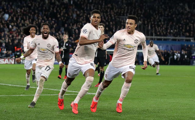 Marcus Rashford's spot-kick sealed a remarkable Manchester United win at the Parc des Princes in March 2019