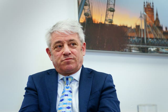 Former speaker John Bercow