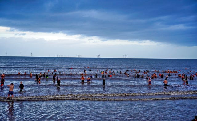 New Year’s Day swim