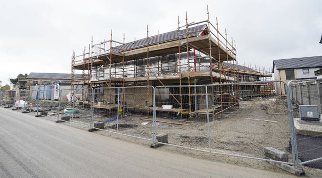 Social housing under construction at Gort Fionnbarra housing development in Navan, Co Meath, in 2021