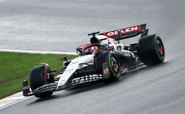 Liam Lawson driving on his Formula One debut at the 2023 Dutch Grand Prix