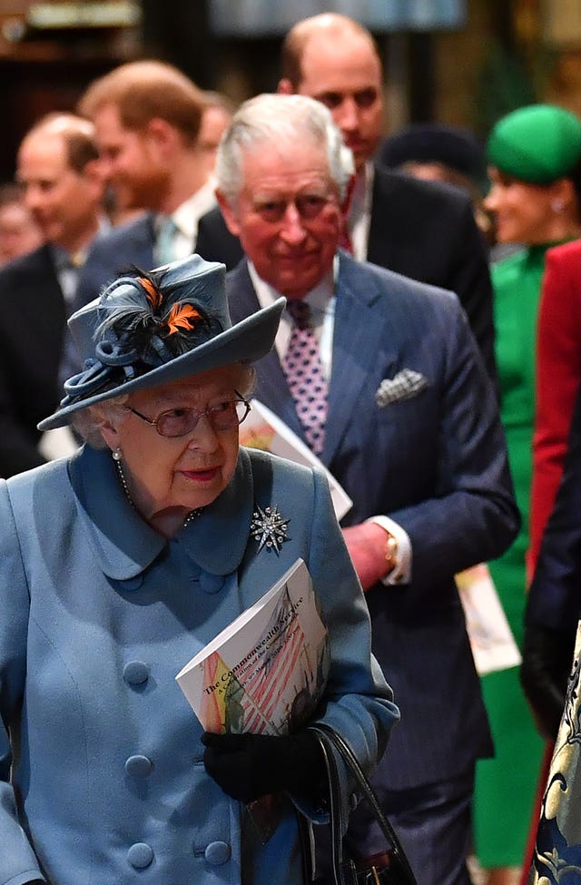 The Westminster Abbey Commonwealth Day service was the final time the Duke and Duchess of Sussex attended an event with the Queen. Ben Stansall/PA Wire