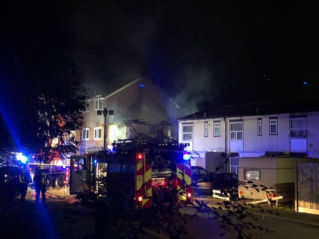Firefighters had brought the fire under control by about 3.30am