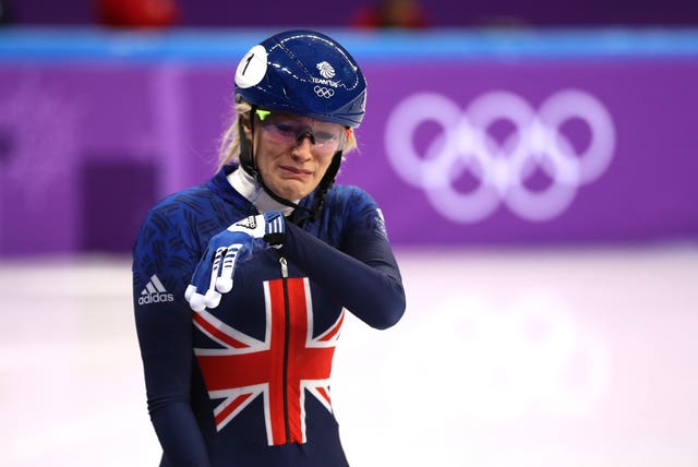 Elise Christie could not hide her dismay after her latest Olympic setback
