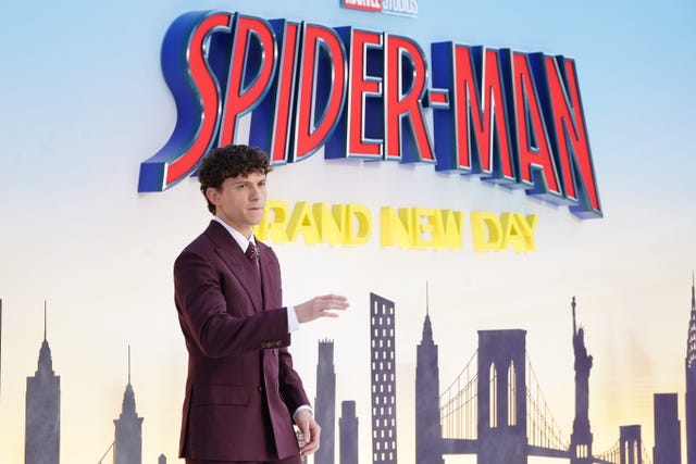 Tom Holland arrives for the UK premiere of Spider-Man Brand New Day at Odeon Luxe, Leicester Square, central London