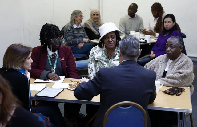 Prime Minister Sir Keir Starmer during a visit to a community centre in London