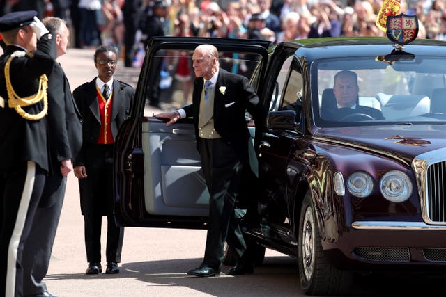 The Duke of Edinburgh arrives at St George's Chapel (Chris Radburn/PA)