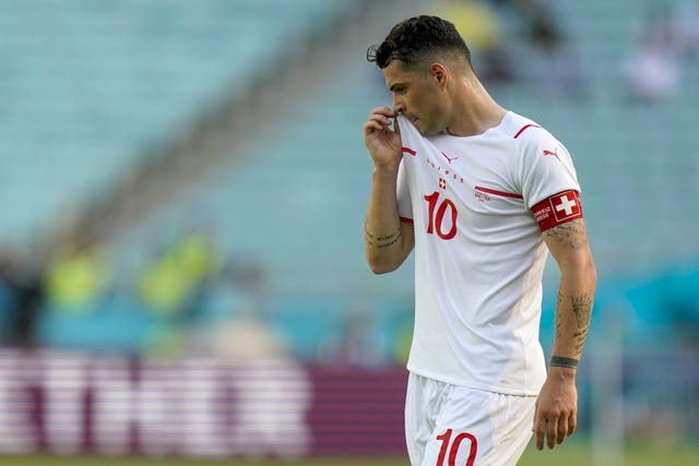 Switzerland’s Granit Xhaka indicated his team would not stage a similar protest before their match against Cameroon on Thursday