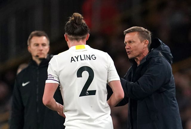 Luke Ayling and Jesse Marsch file photo