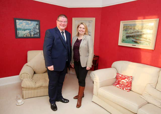 Northern Ireland Secretary Karen Bradley met members of the lobby group Ulster-Scots Agency (Kelvin Boyes/Press Eye)