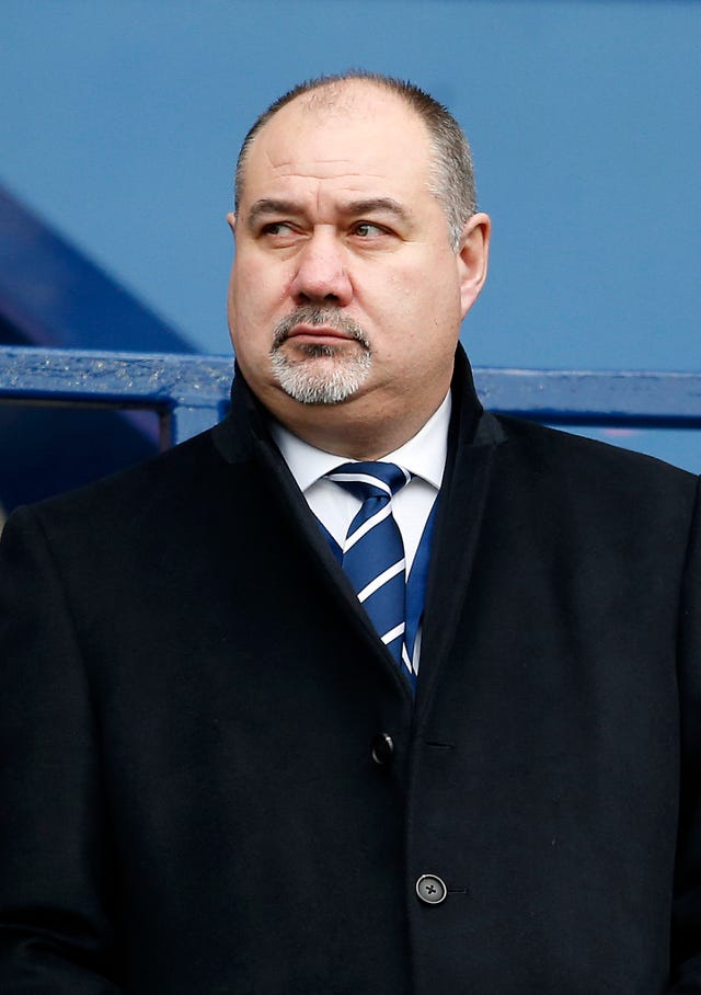 Scottish Rugby chief executive Mark Dodson in the stands