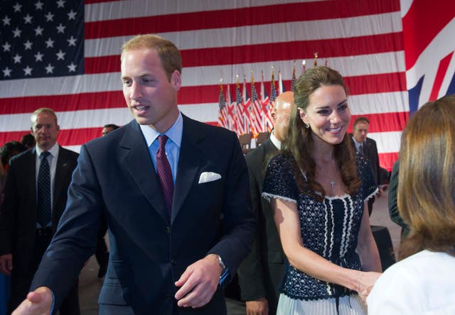 Duke and Duchess of Cambridge in California