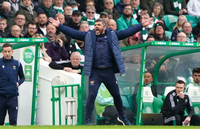 St Johnstone manager Callum Davidson