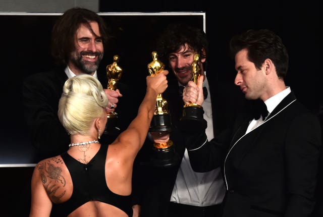 Lady Gaga in the press room at the 91st Academy Awards