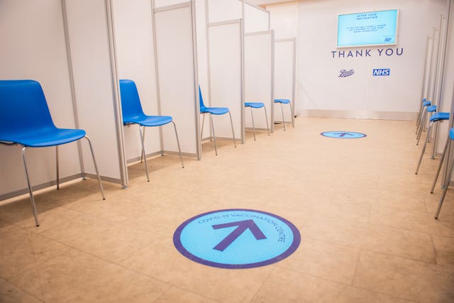The NHS Covid-19 vaccination centre at Boots in Halifax