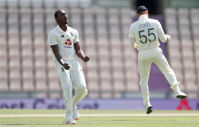 Archer (left) was a threat for England during the first Test