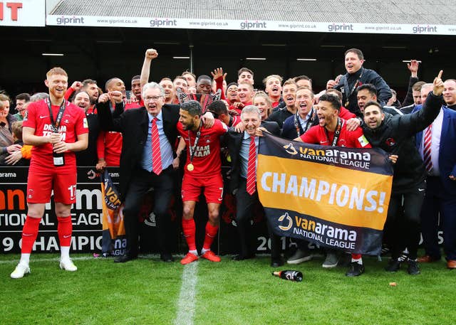 Leyton Orient chairman Nigel Travis, second from left at the front, has had his say