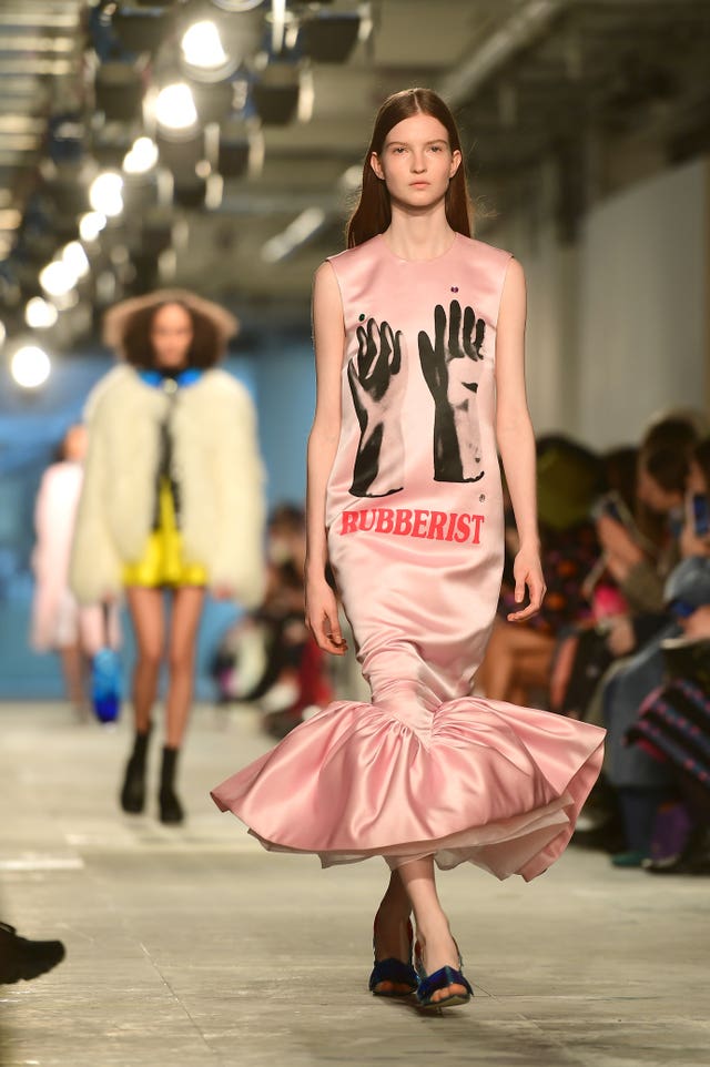 Models on the catwalk during the Christopher Kane Autumn/Winter 2019 London Fashion Week show at 90 Holborn. Monday February 18, 2019
