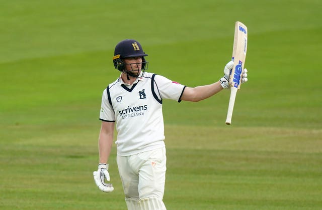 Rob Yates contributed 69 to Warwickshire's unbroken 120-run opening stand (Adam Davy/PA)