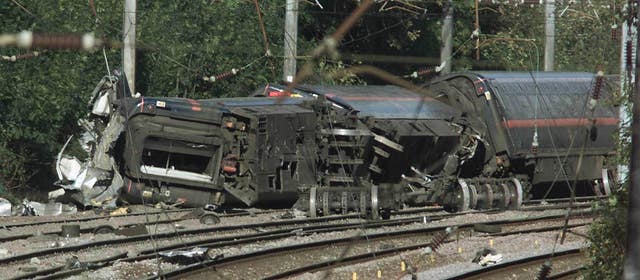 Four people died and 70 were injured in the crash on October 17 2000 (Stefan Rousseau/PA)