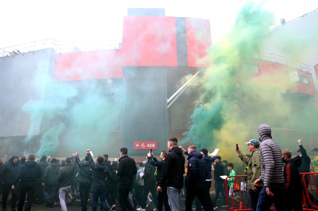 Manchester United's match against Liverpool last Sunday was postponed amid protests