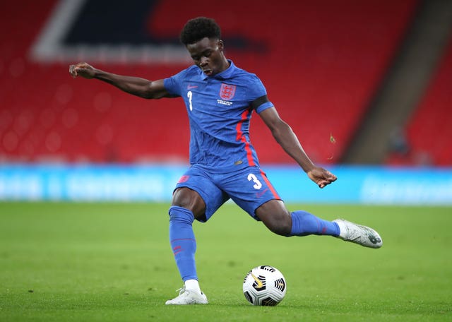 Bukayo Saka impressed for England