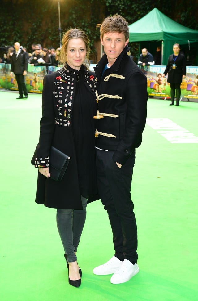 Eddie Redmayne and Hannah Bagshawe attending the Early Man premiere (Ian West/PA)