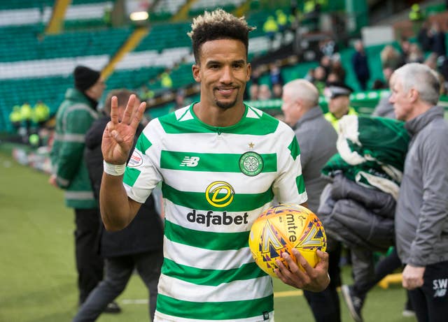 Scott Sinclair scored a hat-trick in the William Hill Scottish Cup fifth-round match against St Johnstone