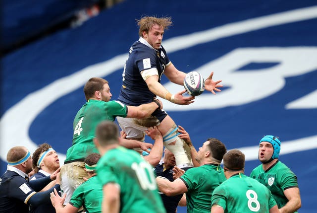 Scotland’s line-out struggled against Ireland