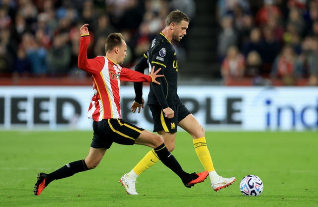 Jordan Henderson in action