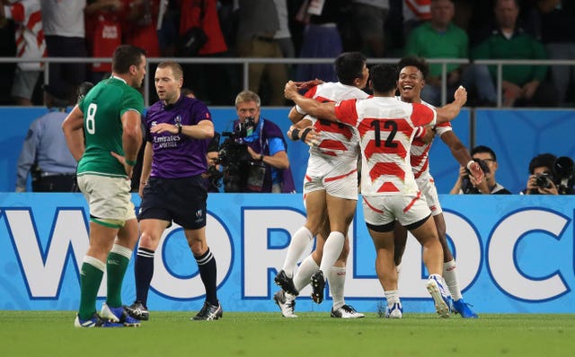 Kenki Fukuoka cemented his place in Japan's rugby folklore with a try against Ireland. 