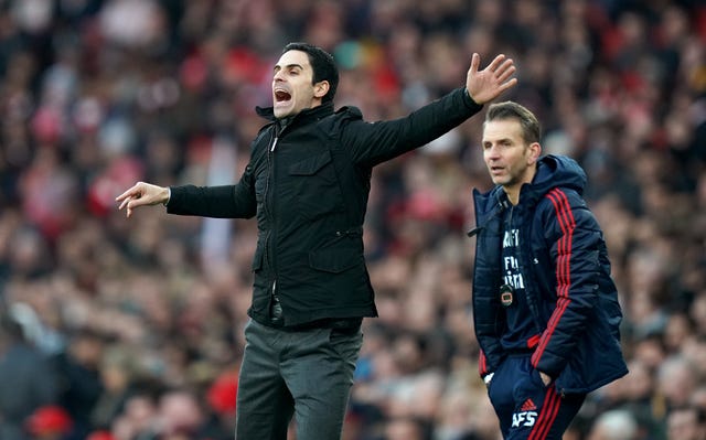 Stuivenberg (right) will now focus full-time on his role as a coach at Arsenal, working under manager Mikel Arteta.